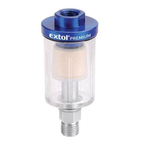Filtr, max. pr. tlak 8bar (0,8Mpa), nádobka pro nečistoty a kondenzát 48ml, EXTOL PREMIUM