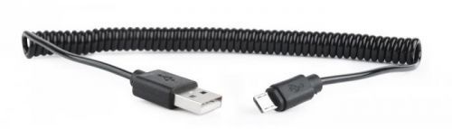 Kabel CABLEXPERT USB A Male/Micro B Male 2.0, 1,8m, Black, kroucený