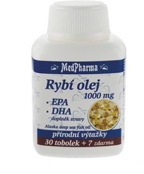 MedPharma Rybí olej 1000 mg – EPA + DHA 30 tob. + 7 tob. ZDARMA