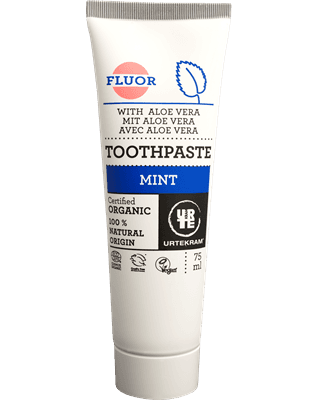 Urtekram mátová zubní pasta s fluorem BIO (75 ml)