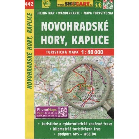 SHOCart 442 Novohradské Hory, Kaplice  1:40 000 turistická mapa