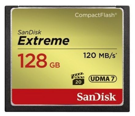 SanDisk Extreme CompactFlash 128GB UDMA7 SDCFXSB-128G-G46 SDCFXSB-128G-G46