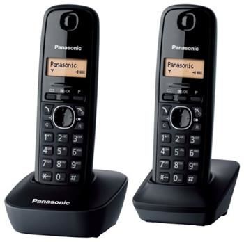 Bezdrátový tel. Panasonic KX-TG1612FXH šedý (TwinPack)