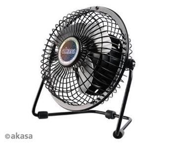 AKASA Stolní ventilátor , napájení z USB portu, hliníkové lopatky