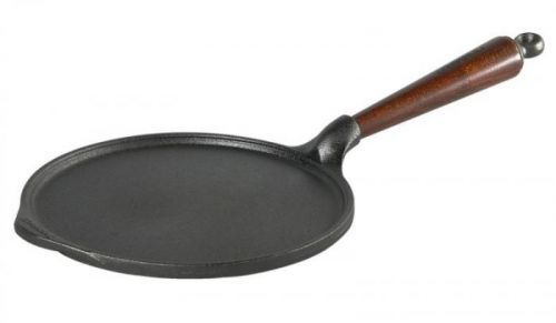 Skeppshult litinová pánev na palačinky (0031T) 23 cm, dřevěná rukojeť