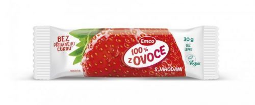 Emco-Tyčinka 100% z ovoce s jahodami
