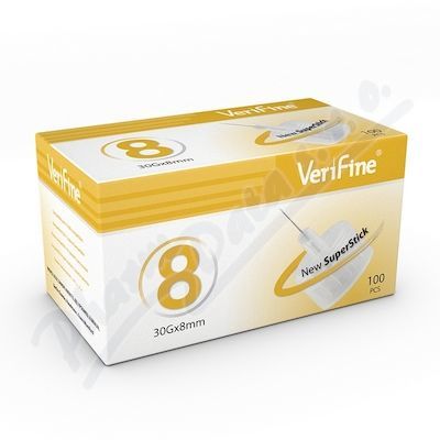 JEHLY VERIFINE PRO VŠECHNA INZULÍNOVÁ PERA 30G X 8MM,100KS