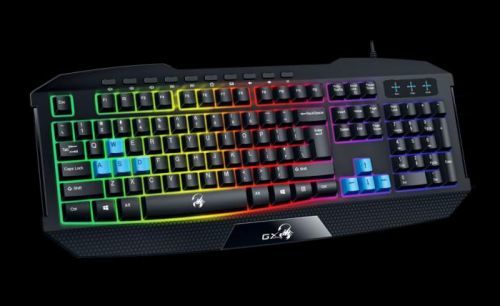 GENIUS GX GAMING Scorpion K215/ Herní drátová klávesnice/ podsvícená/ USB/ černá/ CZ+SK layout