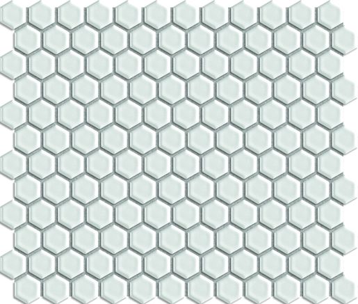 Premium Mosaic mozaika keramická bílá hexagon lesk 26x30 cm MOS26WH