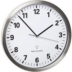 DCF nástěnné hodiny TFA 60.3523.02, (Ø x h) 30,5 x 4,3 cm, nerezová ocel