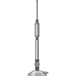 CB anténa s magnetickým podstavcem CBM 108, typ 1/4, výška: 60 cm, 30 W, 27 MHz