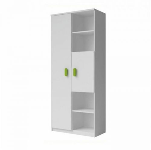 TEMPO KONDELA Skříň 2D, bílá, Svend TYP 6