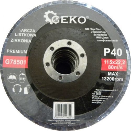 Lamelový kotouč, 115mm P40, GEKO