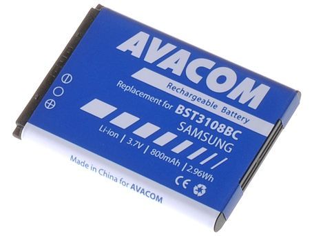AVACOM GSSA-E900-S800A Li-Ion 3,7V 800mAh - neoriginální - Baterie do mobilu Samsung X200, E250 Li-Ion 3,7V 800mAh (náhrada AB463446BU)