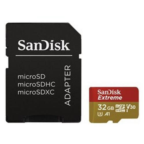 Sandisk Micro SDHC Extreme 32GB UHS-I U1 (100R/60W) + adapter (SDSQXAF-032G-GN6MA) černá