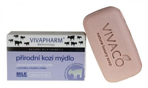VIVACO Přírodní tuhé kosmetické mýdlo s extrakty z kozího mléka 95213 100g