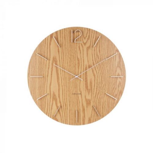 Světle hnědé nástěnné hodiny Karlsson Meek, ⌀ 50 cm