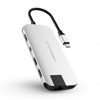 HyperDrive SLIM USB-C Hub - Střibrný