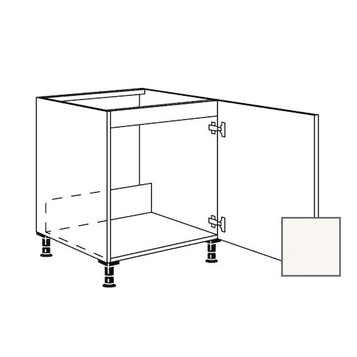 Kuchyňská skříňka spodní dřez 60 cm 1D pravá, bílá lesk 450.SPUD60.R