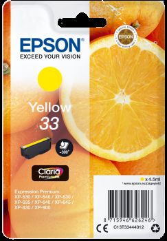Epson náplň Claria 33 T3344 žlutá C13T33444012