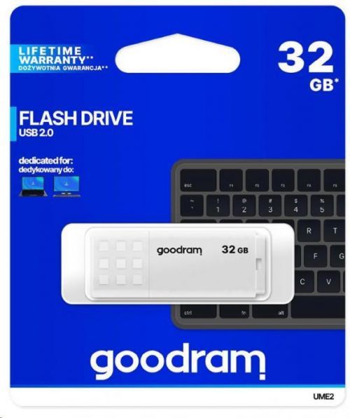 GoodRAM Flash Disk UME2 32GB USB 2.0 bílá (UME2-0320W0R11)