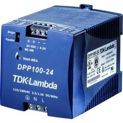 Zdroj na DIN lištu TDK-Lambda DPP100-24, 24 V/DC, 4,2 A