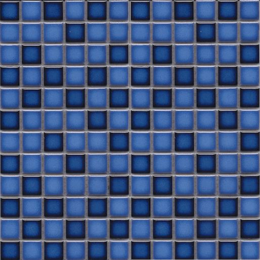 Premium Mosaic Stone Keramická mozaika MIX modrá 2,3x2,3 cm MOS23MIXBL