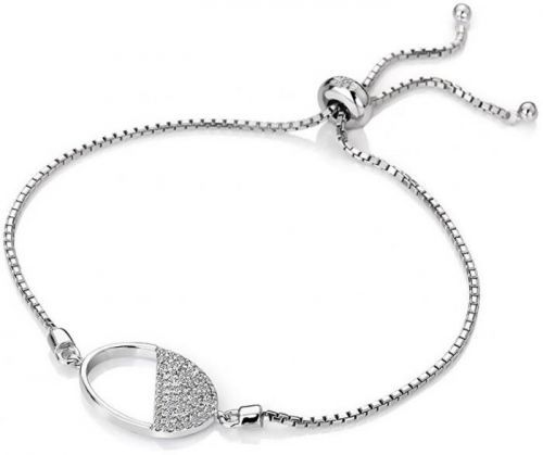 Hot Diamonds Stříbrný náramek s diamantem Horizon Topaz DL602