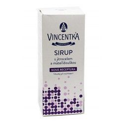 Vincentka sirup s jitrocelem a mateřídouškou 200 ml