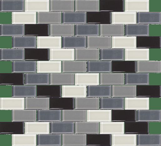 Premium Mosaic Mozaika Mix šedá 2,5x5 cm 31x30,5 cm MOS5025MIX1