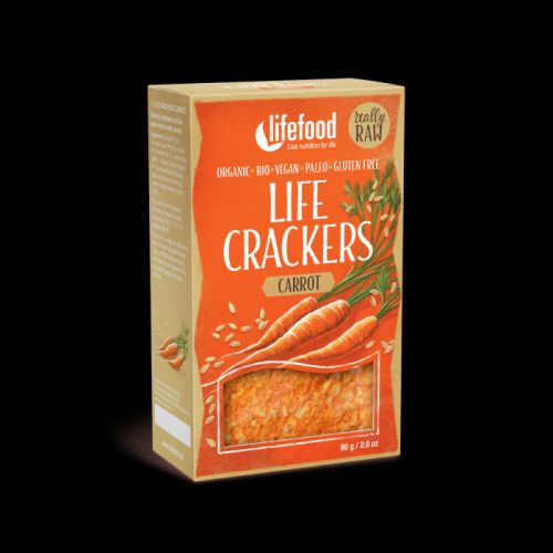 Lifefood Life crackers Mrkvánky Raw Bio 80 g