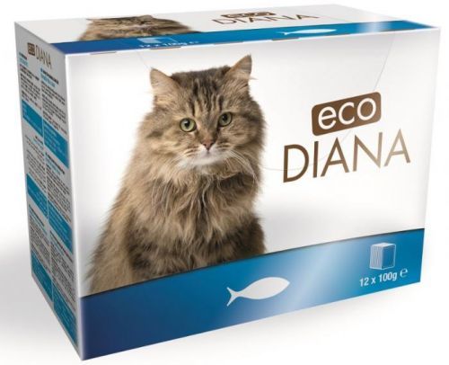 Diana eco kapsičky rybí kousky v omáčce 12 x 100 g
