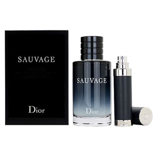 Christian Dior Sauvage dárková sada pro muže Edt 100ml + Edt 10ml