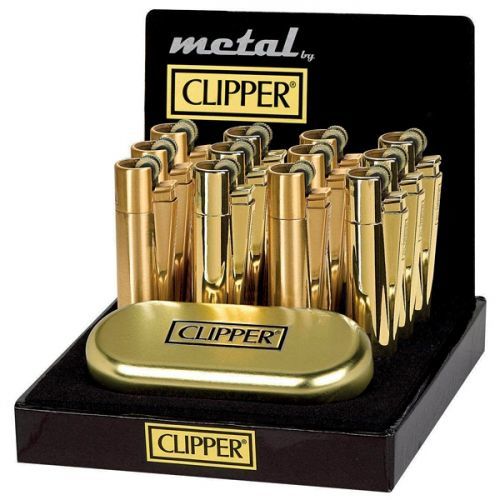Zapalovač Clipper CMP11R Gold+Giftbox 12/BAL 12ks