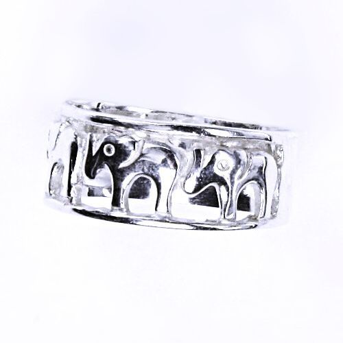 ČIŠTÍN s.r.o Stříbrný prstýnek, sloni, prsten ze stříbra, slon, T 737 8549