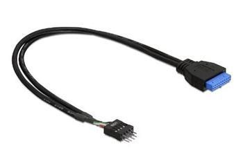 Delock adaptér USB 3.0 19-pin samice na USB 2.0 8-pin samec
