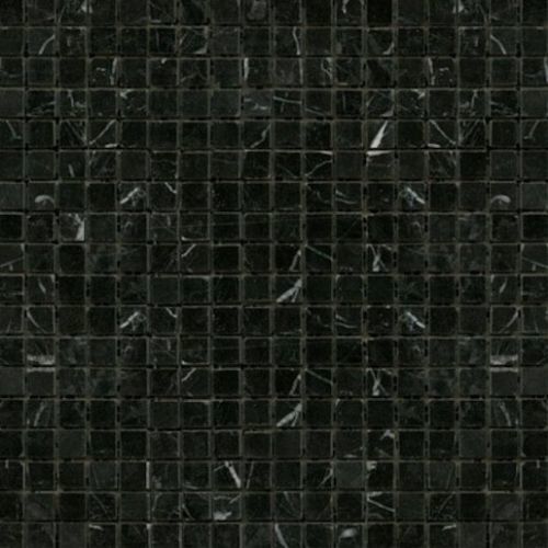 Kamenná mozaika 1,5x1,5 cm Premium Mosaic Stone 30,5x30,5 cm černá leštěná STMOS15BKP