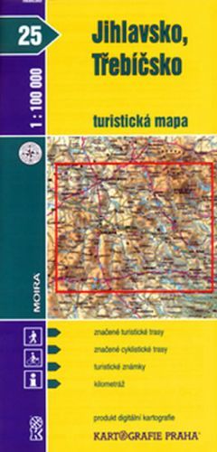 Jihlavsko, Třebíčsko 25. turistická mapa
					 - neuveden