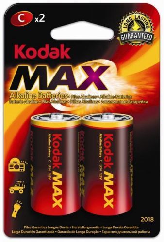 Alkalická baterie KODAK Max LR14/C malý monočlánek 2ks Kodak