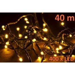 Vánoční LED osvětlení 40 m - teple bílé, 400 diod
