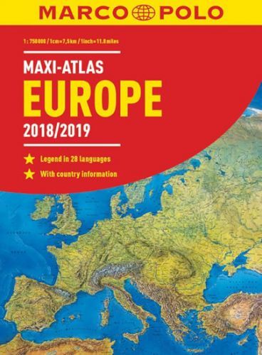 Europe 2018/19 maxi atlas 1:750 000
					 - neuveden
