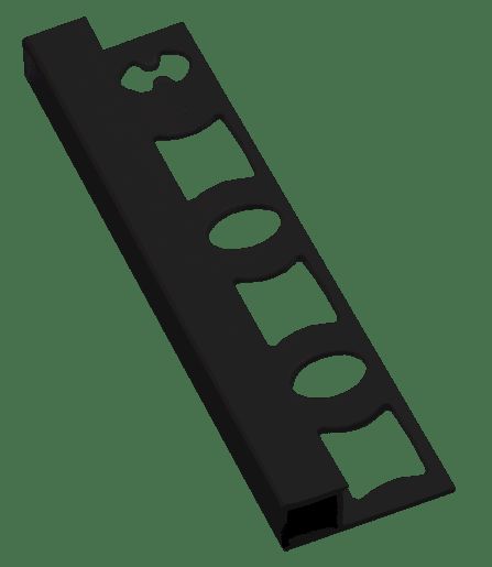 Lišta ukončovací hranatá PVC černá, 8 mm, 250 cm LH8250C