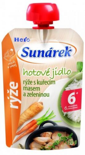 Sunárek Meal pouch - Rýže s kuřecím masem a zeleninou