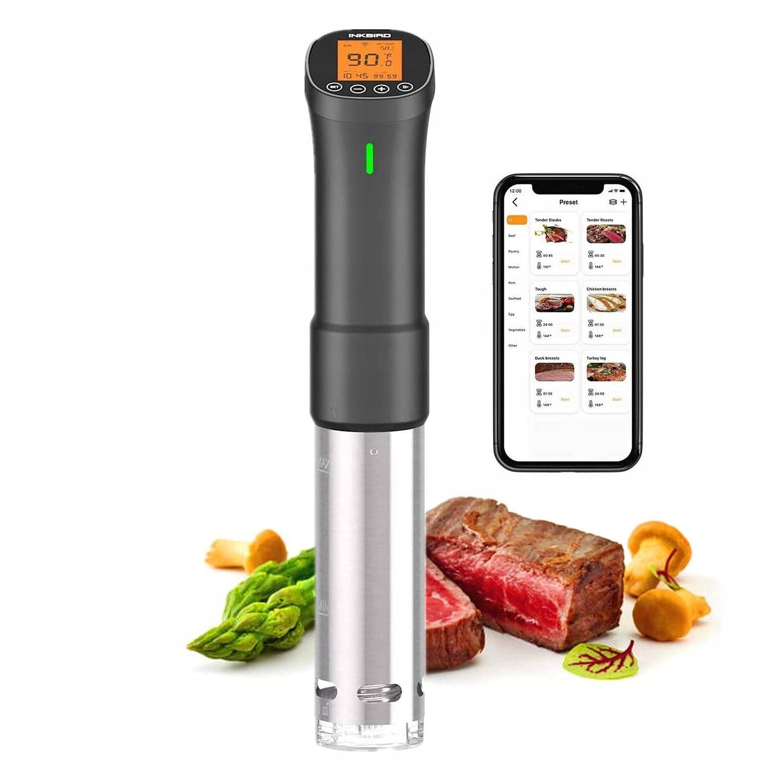Inkbird Wifi Sous Vide Vařič ISV-200W 1000W Ponorný Cirkulátor
