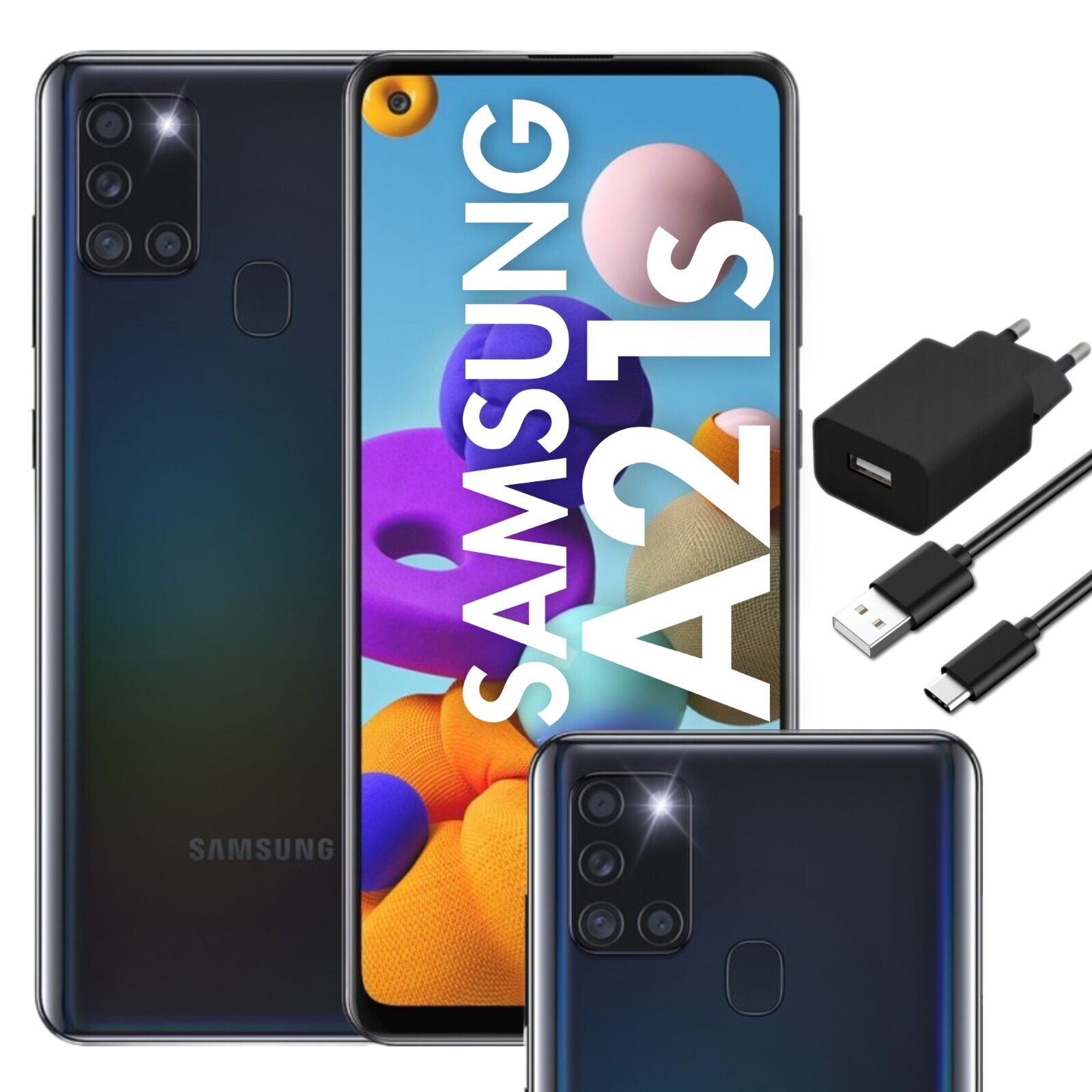 Smartphone Samsung Galaxy A21s 3/32GB Lte 60Hz SM-A217F/DS Černý Nový