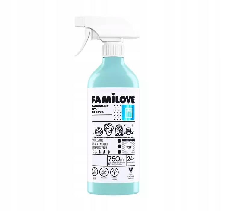 4x Yope Familove přírodní tekutina na sklo 750 ml