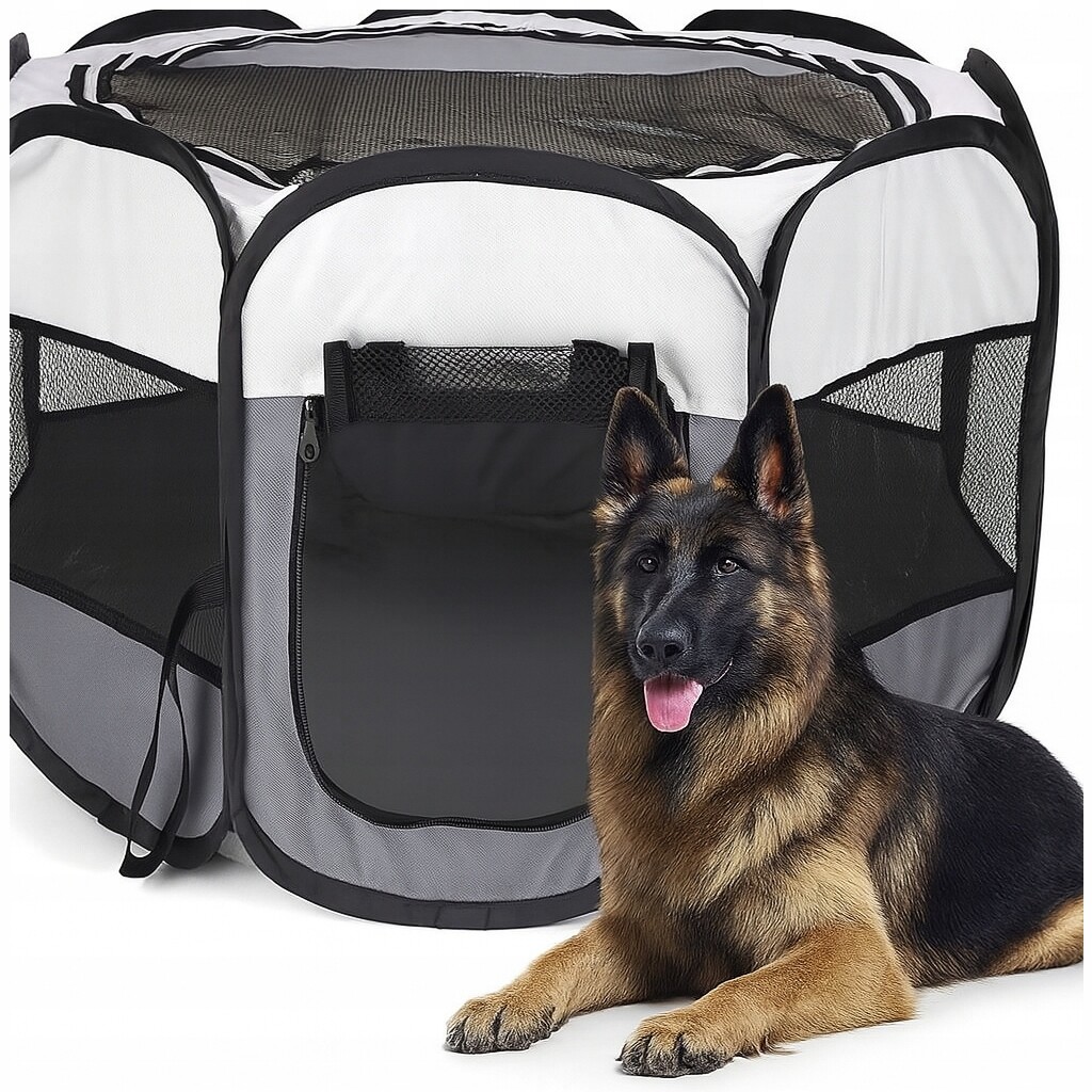 Kotec Pro Zvířata Psa Kočku Králíky Velký Skládací S Ventilacím Otvorem 115 cm