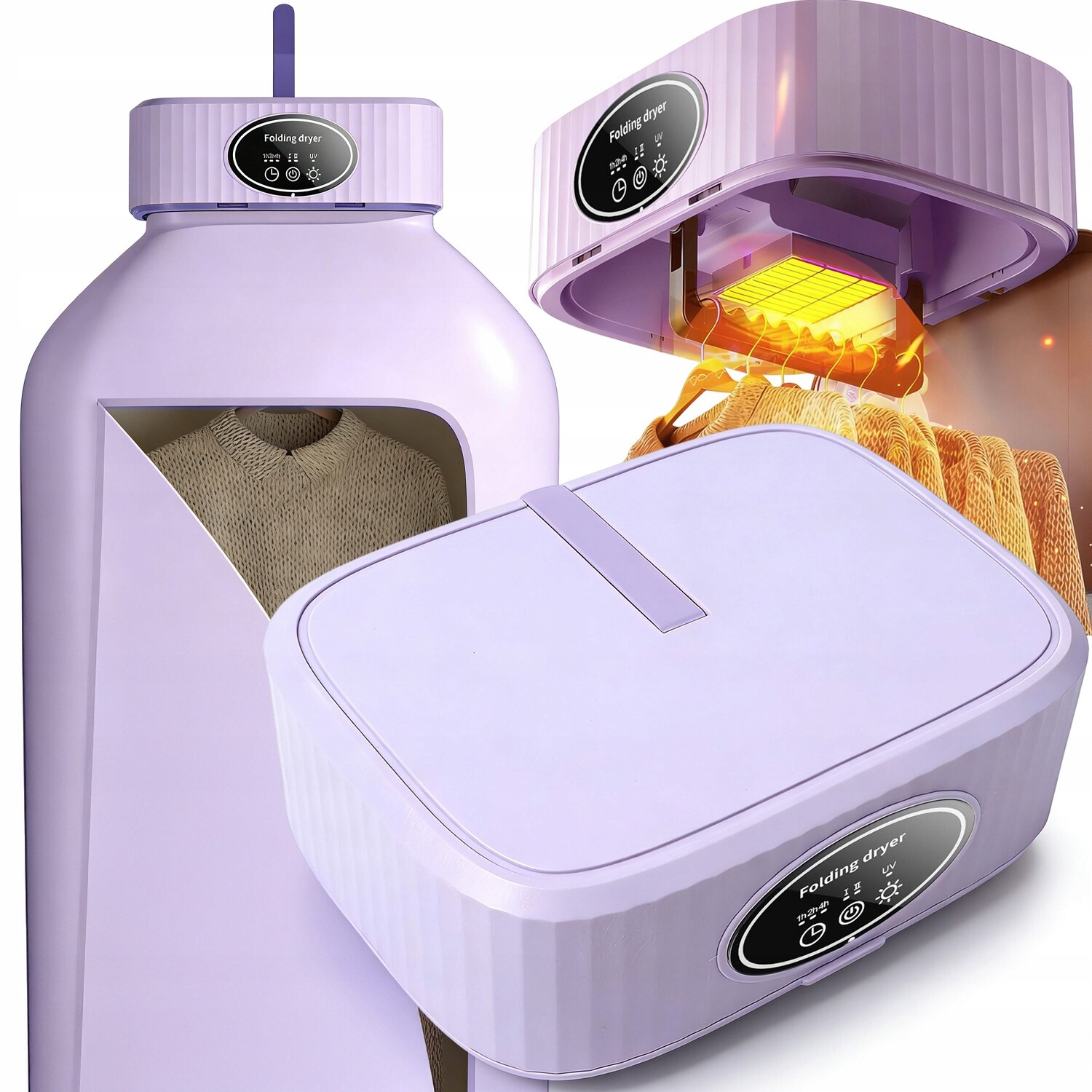 Vyhřívaná Elektrická Sušák Na Prádlo Rychlé Sušení Trvalá