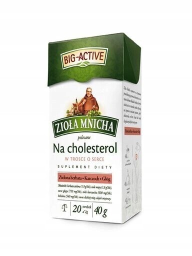 7 x Big-Active Mnichovy byliny Čaj na cholesterol 20 ks