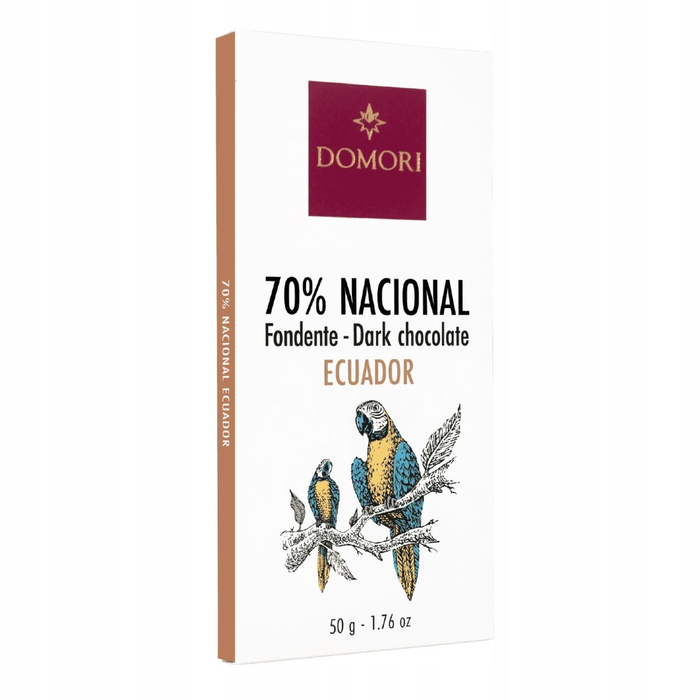 2x Domori tmavá čokoláda Ecuador 70% 50 g